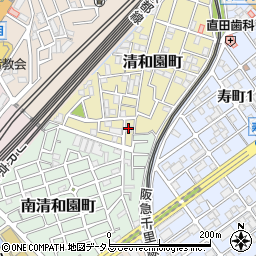 セレーン清和園周辺の地図