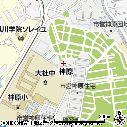 兵庫県西宮市神原12-108周辺の地図