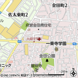 ドミノ・ピザ　守口・金田店周辺の地図