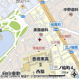 愛知県豊橋市向山東町19周辺の地図