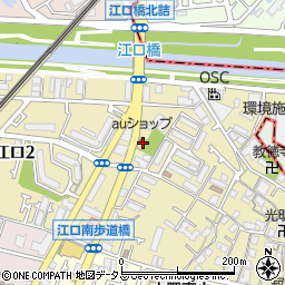 ａｕショップ江口橋周辺の地図