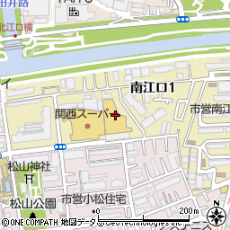 ホームプラザナフコ南江口店周辺の地図