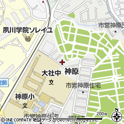 兵庫県西宮市神原12-89周辺の地図