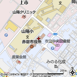 赤磐市立中央公民館周辺の地図