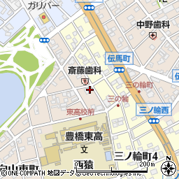 愛知県豊橋市向山東町18周辺の地図