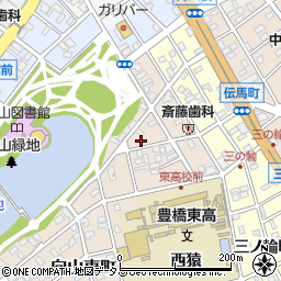 愛知県豊橋市向山東町46周辺の地図