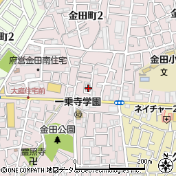 大阪府守口市金田町2丁目11周辺の地図