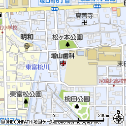 増山歯科医院周辺の地図