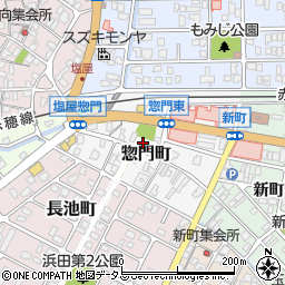 兵庫県赤穂市惣門町周辺の地図