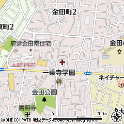 大阪府守口市金田町2丁目10周辺の地図