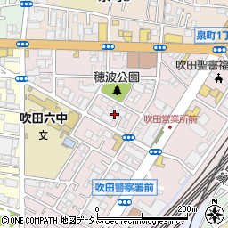 大阪府吹田市穂波町10周辺の地図