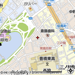 愛知県豊橋市向山東町48周辺の地図