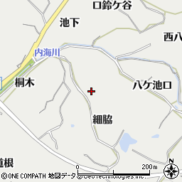 愛知県知多郡南知多町内海細脇周辺の地図