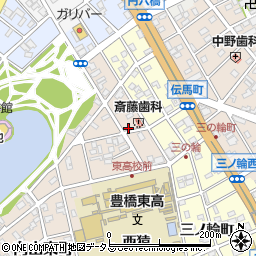 愛知県豊橋市向山東町16周辺の地図
