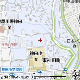 大阪府寝屋川市東神田町周辺の地図