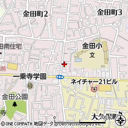 クリーニングトラヤ　金田工場店周辺の地図