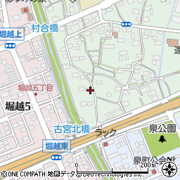 静岡県袋井市久能1170-1周辺の地図