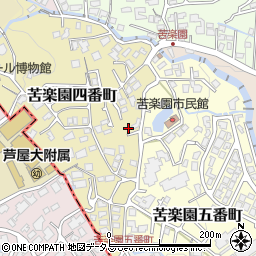 兵庫県西宮市苦楽園四番町5-14周辺の地図