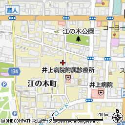 大阪府吹田市江の木町周辺の地図