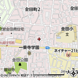 大阪府守口市金田町2丁目12周辺の地図