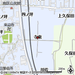 京都府精華町（相楽郡）植田（寺東）周辺の地図