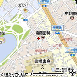 愛知県豊橋市向山東町15周辺の地図