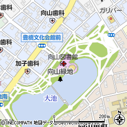 豊橋市民文化会館周辺の地図