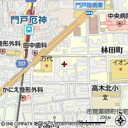 兵庫県西宮市野間町周辺の地図
