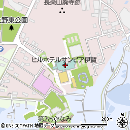 ヒルホテル　サンピア伊賀周辺の地図
