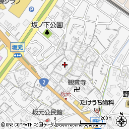 兵庫県加古川市野口町坂元556周辺の地図