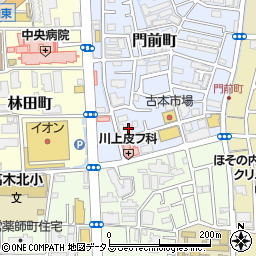 兵庫県西宮市門前町7周辺の地図
