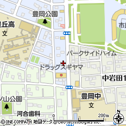 ゲオ　豊橋岩田店周辺の地図