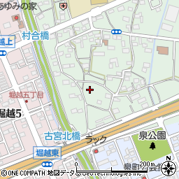 静岡県袋井市久能1212周辺の地図
