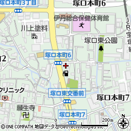 株式会社三徳リテールシステム　ニュー塚口ＳＳ周辺の地図
