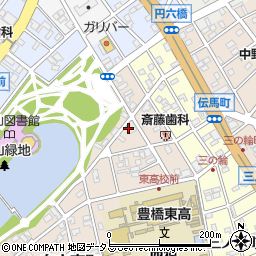 愛知県豊橋市向山東町51周辺の地図