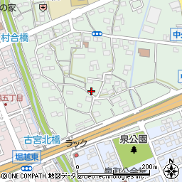静岡県袋井市久能1221周辺の地図
