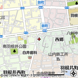 愛知県豊橋市花田町西郷120-2周辺の地図