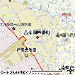 兵庫県西宮市苦楽園四番町5-46周辺の地図
