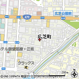 ビユーテー大阪支店周辺の地図
