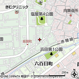 兵庫県赤穂市板屋町周辺の地図