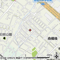 兵庫県加古川市加古川町南備後96周辺の地図