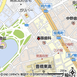 愛知県豊橋市向山東町11周辺の地図