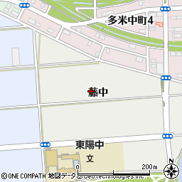 愛知県豊橋市岩崎町（藤中）周辺の地図