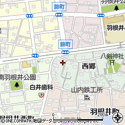 愛知県豊橋市花田町西郷120-1周辺の地図