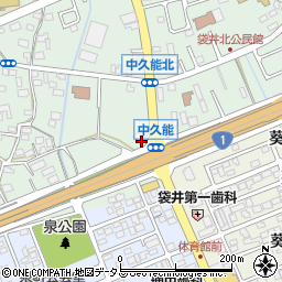 静岡県袋井市久能1261周辺の地図