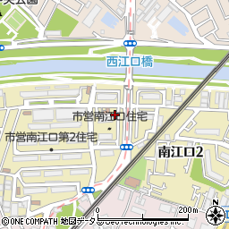 府営南江口住宅周辺の地図