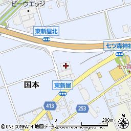 静岡県袋井市国本2743-1周辺の地図