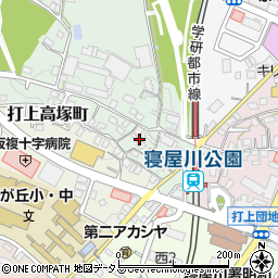 大阪府寝屋川市打上新町10周辺の地図