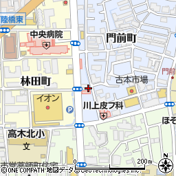 兵庫県西宮市門前町2周辺の地図