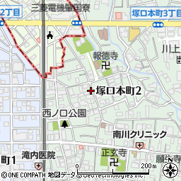 塚口本町2丁目パーキング【屋根有】周辺の地図